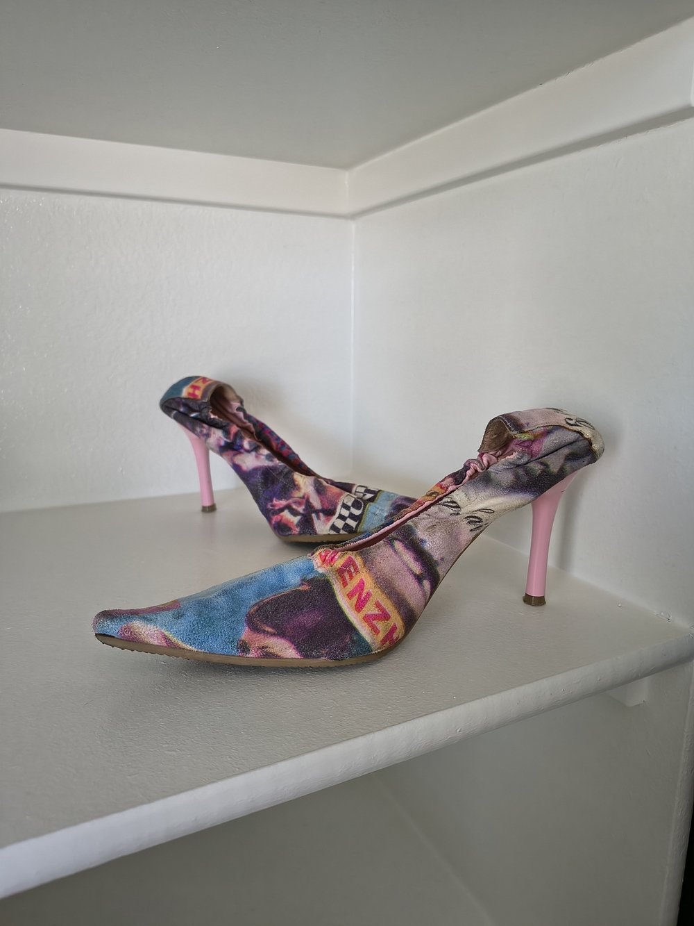 Collage Print Pumps - Picture 3 of 7